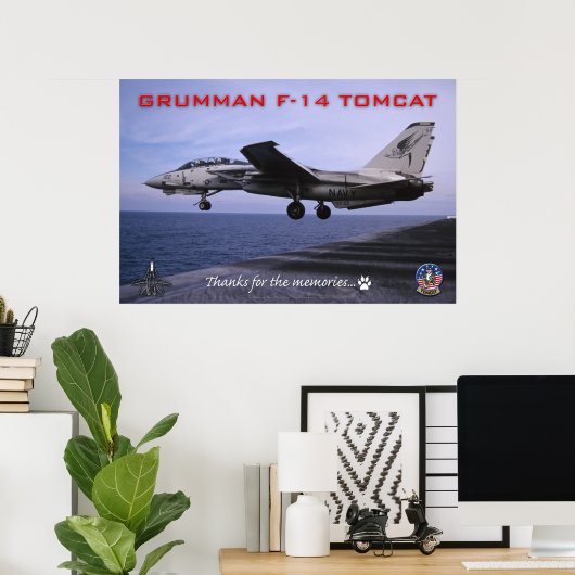 F-14 Tomcat Poster (Heimbüro)