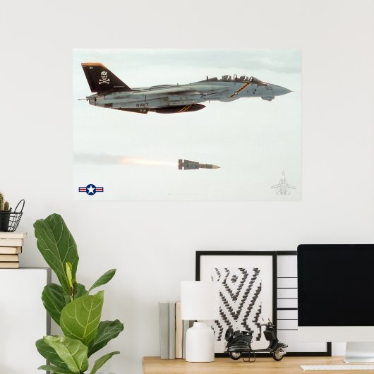 F-14 TOMCAT POSTER (Heimbüro)