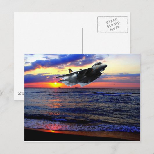 F-14 TOMCAT POSTKARTE (Vorne/Hinten)