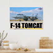 F-14 TOMCAT "PREFLIGHT" POSTER (Küche)