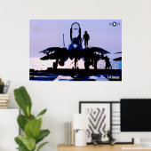 F-14 TOMCAT "PREFLIGHT" POSTER (Heimbüro)