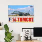 F-14 TOMCAT "PREFLIGHT" POSTER (Heimbüro)