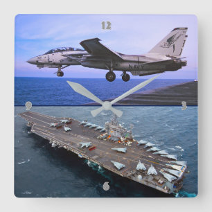 F-14 TOMCAT QUADRATISCHE WANDUHR