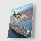 F-14 TOMCAT QUADRATISCHE WANDUHR (Winkel)