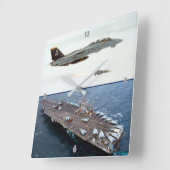 F-14 TOMCAT QUADRATISCHE WANDUHR (Winkel)