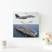 F-14 TOMCAT QUADRATISCHE WANDUHR (Zuhause)