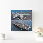 F-14 TOMCAT QUADRATISCHE WANDUHR (Zuhause)