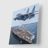 F-14 TOMCAT QUADRATISCHE WANDUHR (Winkel)