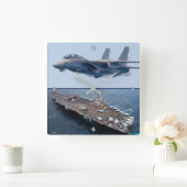 F-14 TOMCAT QUADRATISCHE WANDUHR (Zuhause)