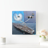 F-14 TOMCAT QUADRATISCHE WANDUHR (Zuhause)