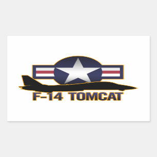 F-14 Tomcat Rechteckiger Aufkleber