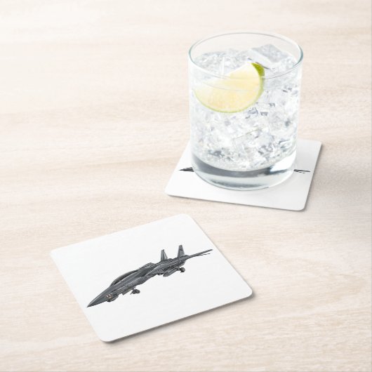 F-14 Tomcat Rechteckiger Pappuntersetzer (Vor Ort)