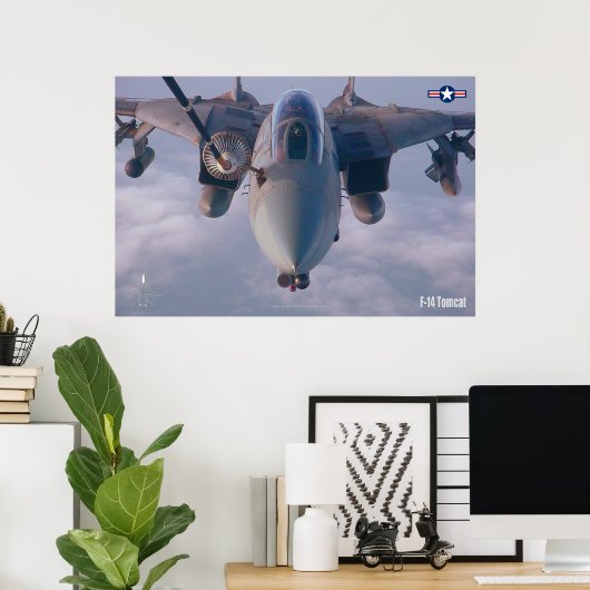 F-14 TOMCAT "REFUELING" POSTER (Heimbüro)