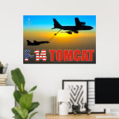 F-14 TOMCAT "REFUELING" POSTER (Heimbüro)