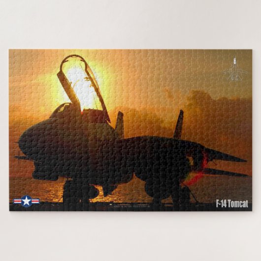 F-14 TOMCAT "SUNSET" (20 x 30 Zoll) Puzzle (Horizontal)