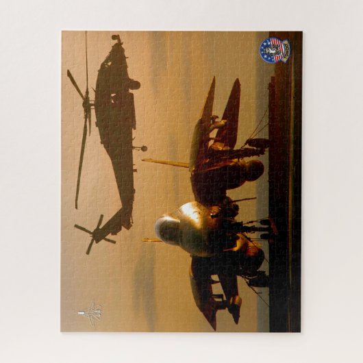 F-14 TOMCAT "SUNSET OPS" (16 x 20 Zoll) Puzzle (Vertikal)