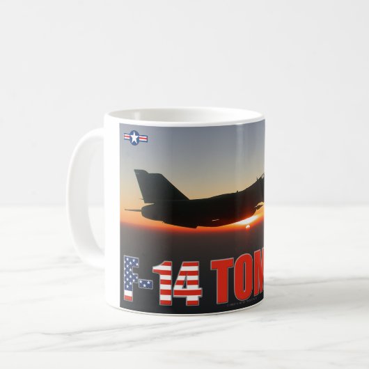 F-14 TOMCAT "SUNSET PATROL" KAFFEETASSE (Vorderseite Links)