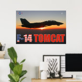 F-14 TOMCAT "SUNSET PATROL" POSTER (Heimbüro)