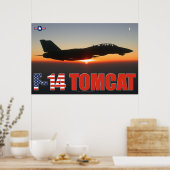 F-14 TOMCAT "SUNSET PATROL" POSTER (Küche)