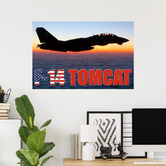 F-14 TOMCAT "SUNSET PATROL" POSTER (Heimbüro)
