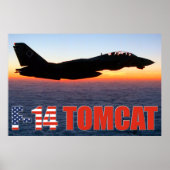 F-14 TOMCAT "SUNSET PATROL" POSTER (Vorne)