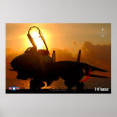 F-14 TOMCAT "SUNSET" POSTER (Vorne)