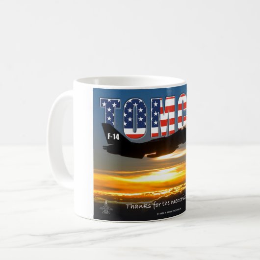 F-14 TOMCAT Sunset Tasse (Vorderseite Links)