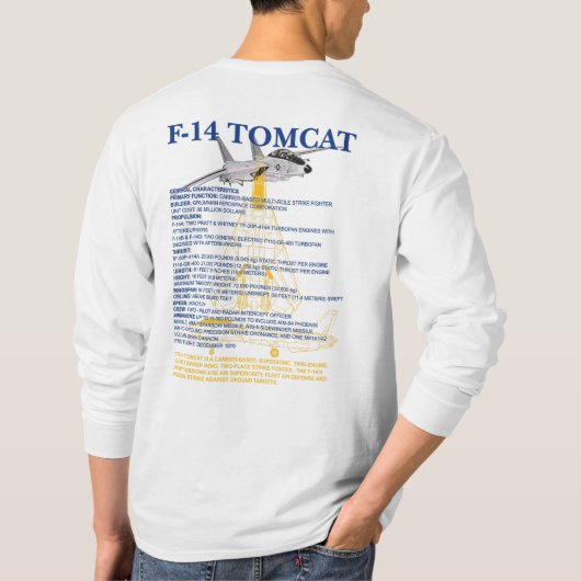 F-14 Tomcat T - Shirt (Rückseite)