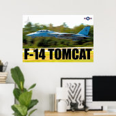 F-14 TOMCAT "TAKEOFF" POSTER (Heimbüro)