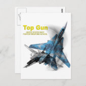 F-14 Tomcat Top Gun Postkarte (Vorne/Hinten)