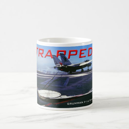 F-14 Tomcat "TRAPPED!" Tasse (Mittel)