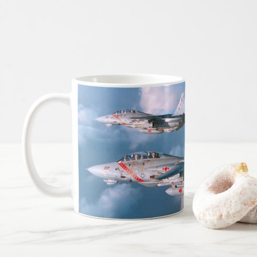 F-14 TOMCAT "WINGMAN" KAFFEETASSE (Mit Donut)