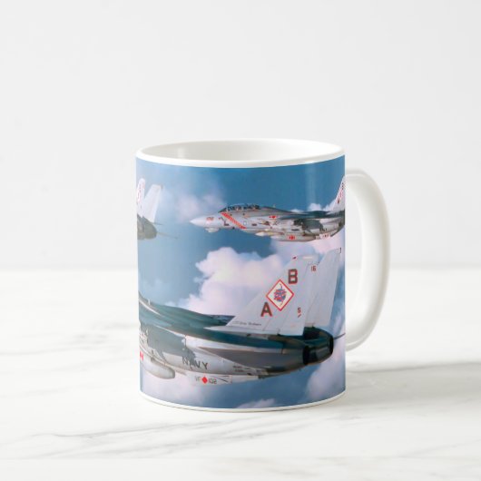 F-14 TOMCAT "WINGMAN" KAFFEETASSE (VorderseiteRechts)