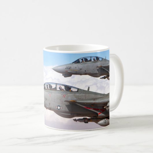 F-14 TOMCAT "WINGMAN" KAFFEETASSE (VorderseiteRechts)