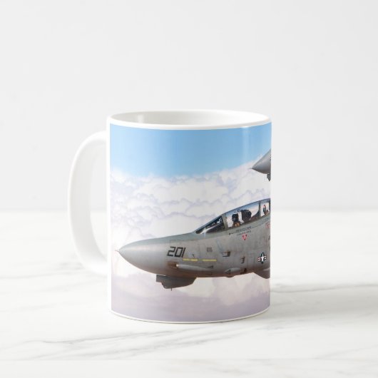 F-14 TOMCAT "WINGMAN" KAFFEETASSE (Vorderseite Links)