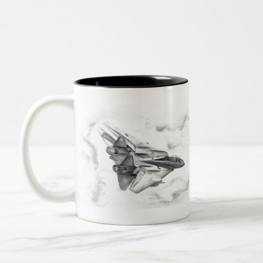 F-14 Tomcat Zweifarbige Tasse (Links)