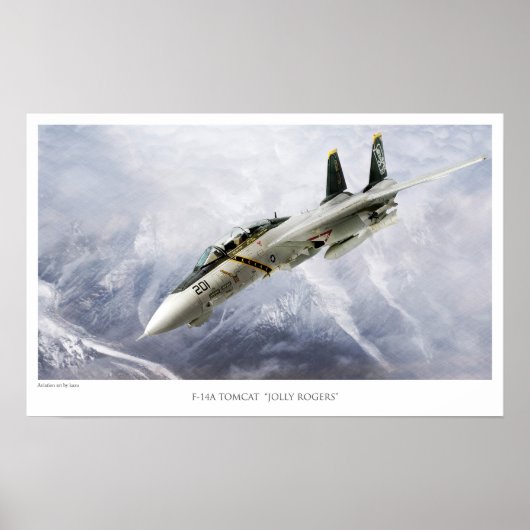F-14A TOMCAT VF-84-PIRATENFLAGGEN POSTER (Vorne)