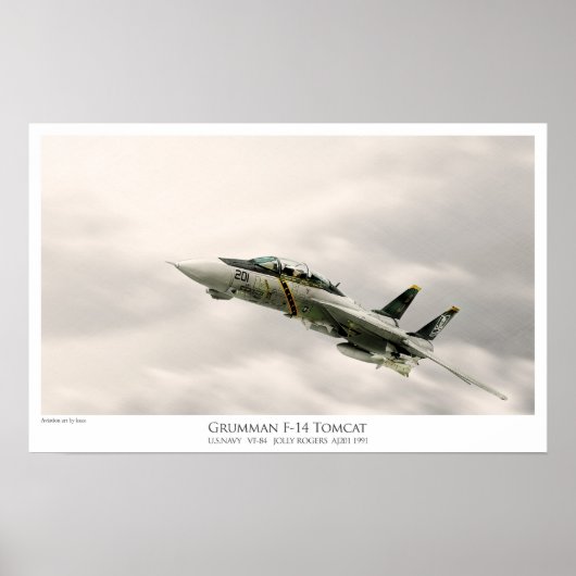F-14A TOMCAT VF-84-PIRATENFLAGGEN POSTER (Vorne)