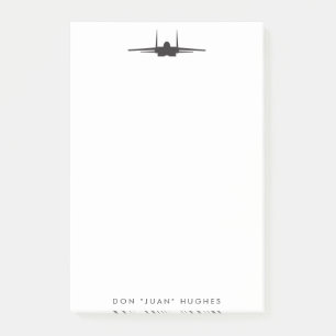 F-15 Adler Fighter Jet mit benutzerdefiniertem Tex Post-it Klebezettel