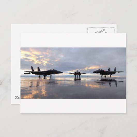 F-15 Adler Fighter Jet Postkarte (Vorne/Hinten)