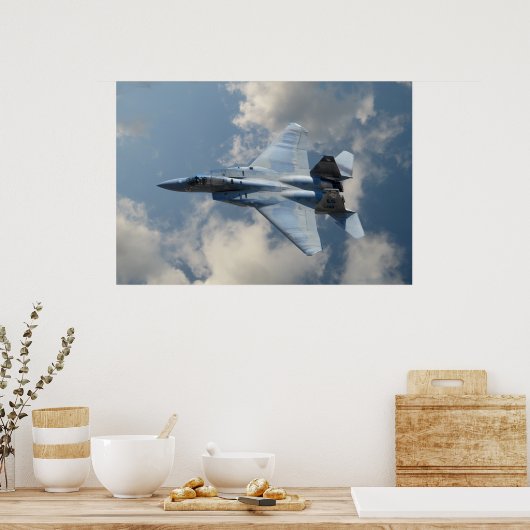 F-15 Adler im Flug Poster (Küche)