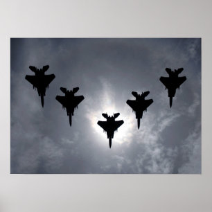 F-15-Adlerflugzeug Poster