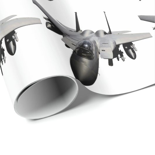 F-15 Eagle Düsenjäger Geschenkpapier (Rolleneckpunkt)