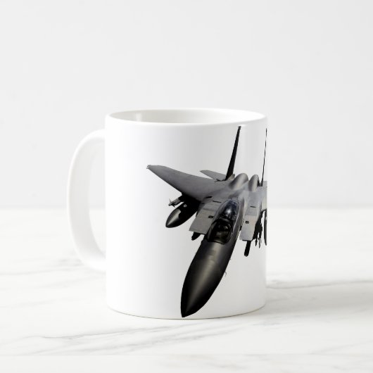 F-15 Eagle Düsenjäger Kaffeetasse (Vorderseite Links)