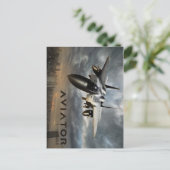 F-15 Eagle Jet Fighter Postkarte (Stehend Vorderseite)
