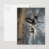 F-15 Eagle Jet Fighter Postkarte (Vorne/Hinten)
