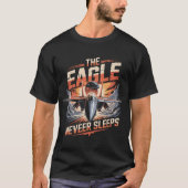 F-15 Eagle Jet: The Eagle Never Sleeps Tribute T-Shirt (Vorderseite)