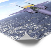 F-15 Fliegen über dem Pazifik Poster (Ecke)
