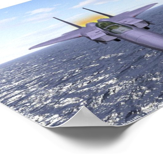 F-15 Fliegen über dem Pazifik Poster (Ecke)