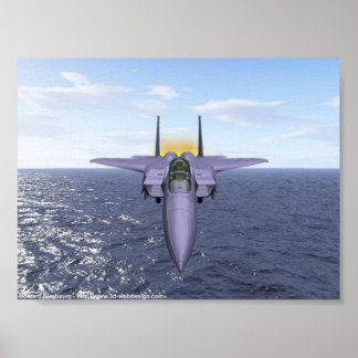 F-15 Fliegen über dem Pazifik Poster